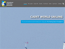 Tablet Screenshot of cadetclass.org